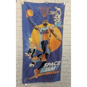 Space Jam Tune Squad‎ Lebron James Beach Towel Basketball  54"x 27”